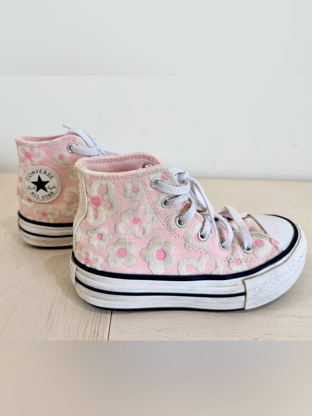 Converse Chuck Taylor All Star High Top Sneaker - Pink Flocked Flowers